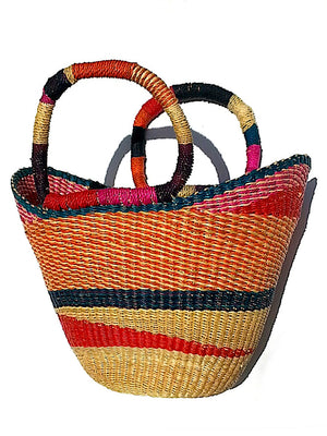 African Market Tote Bag Multistripe