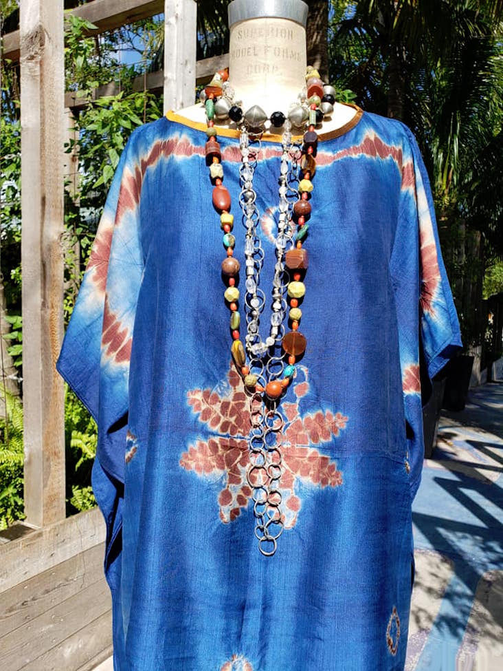 Silk Caftan Almost Famous Collection - The Deep