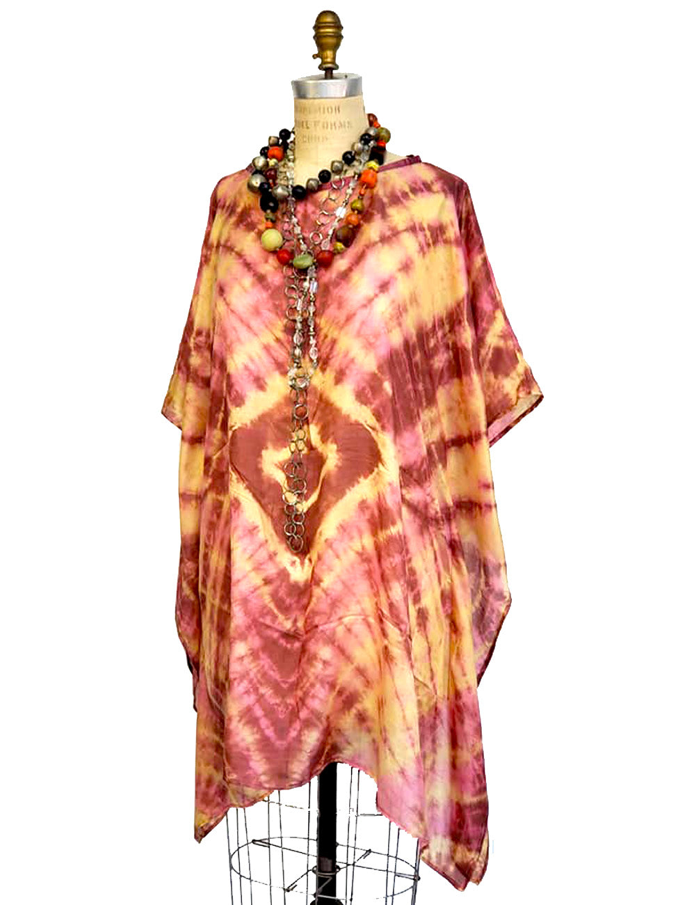 Silk Caftan Almost Famous Collection - Diamonds and Rust