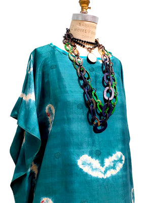 Silk Caftan Almost Famous Collection - Mediterraneo