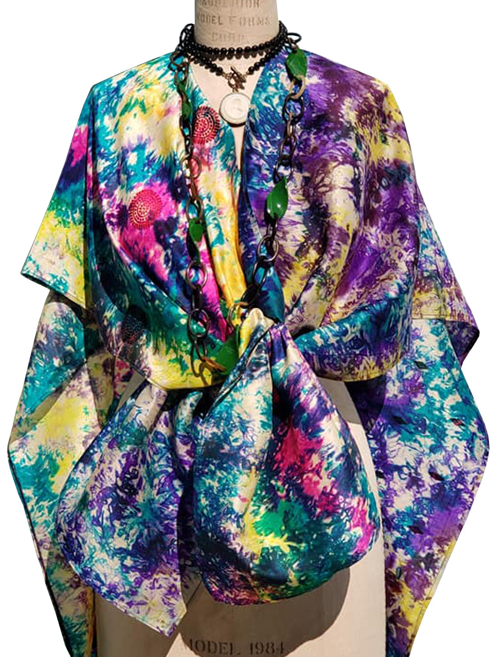 Silk Cape Almost Famous Collection - Jackson Pollock
