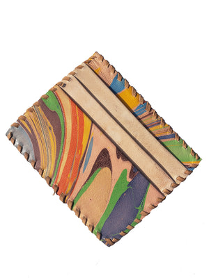 Card Case Marbled Leather