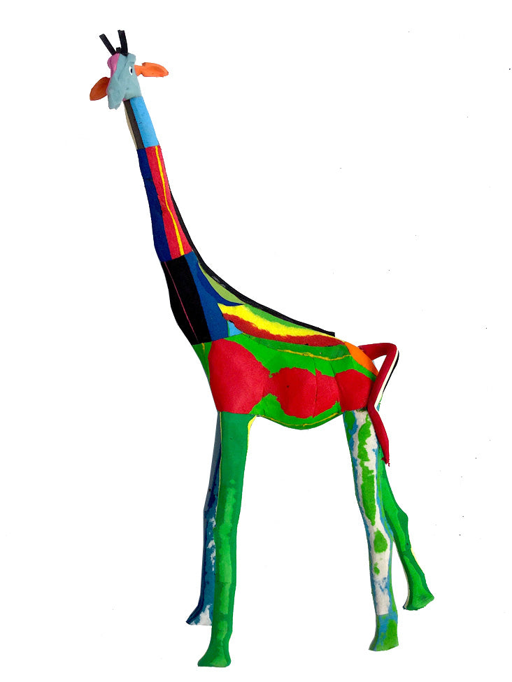 Recycled Rubber Giraffe Large