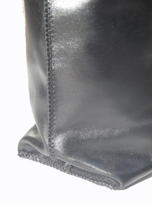 Gajumbo Tote Bag Calfskin Leather Black