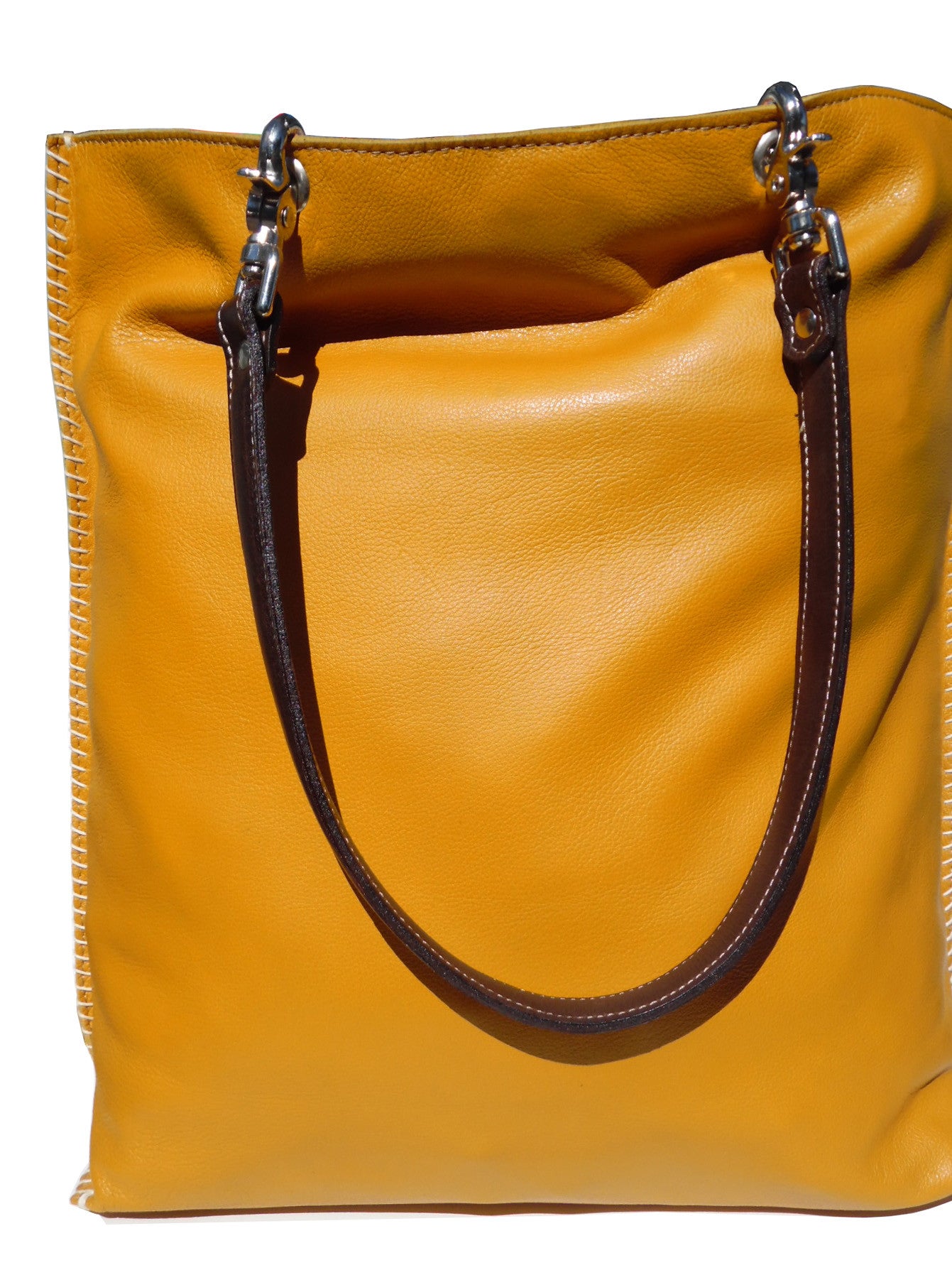 Gajumbo Tote Bag Napa Leather Saffron