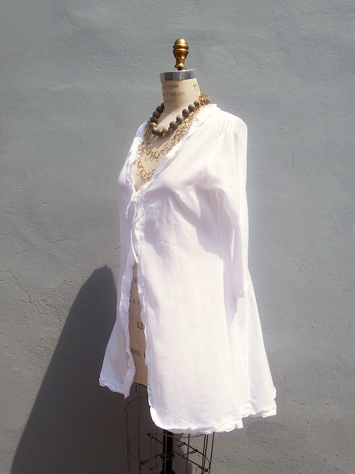 The Lala Beach Cover Up White