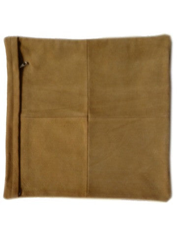 Cowhide Pillow In Mustard Color