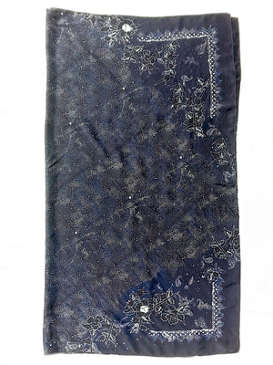 Large Silk Square Scarf Batik Digital Print