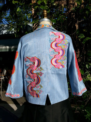 Couture Cut Peace Jacket Baby Blue