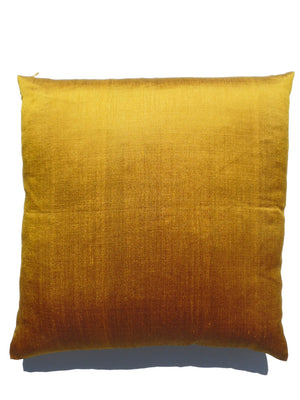 Burmese Silk Pillow Gold Caramel