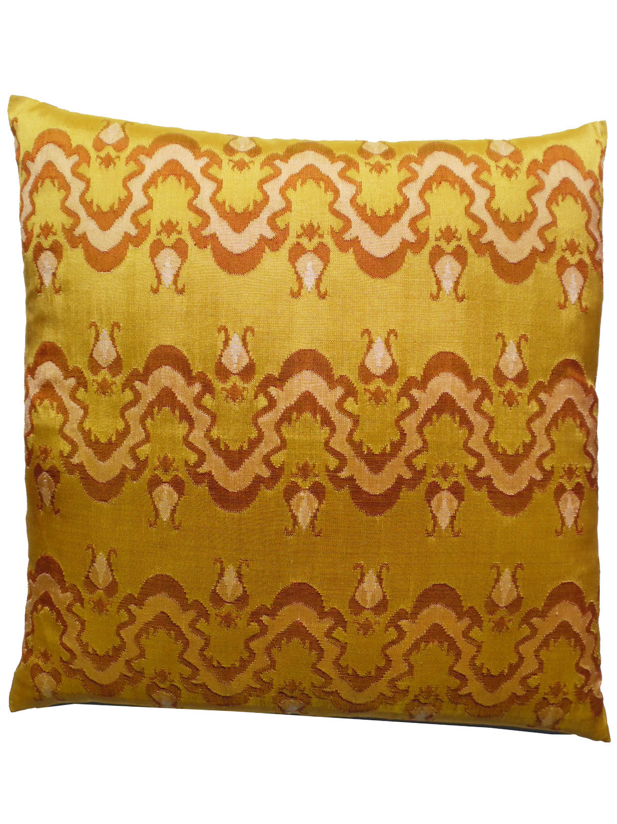Burmese Silk Pillow Gold Caramel