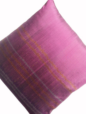 Purple Modern Silk Ikat Pillows Sold As Pair