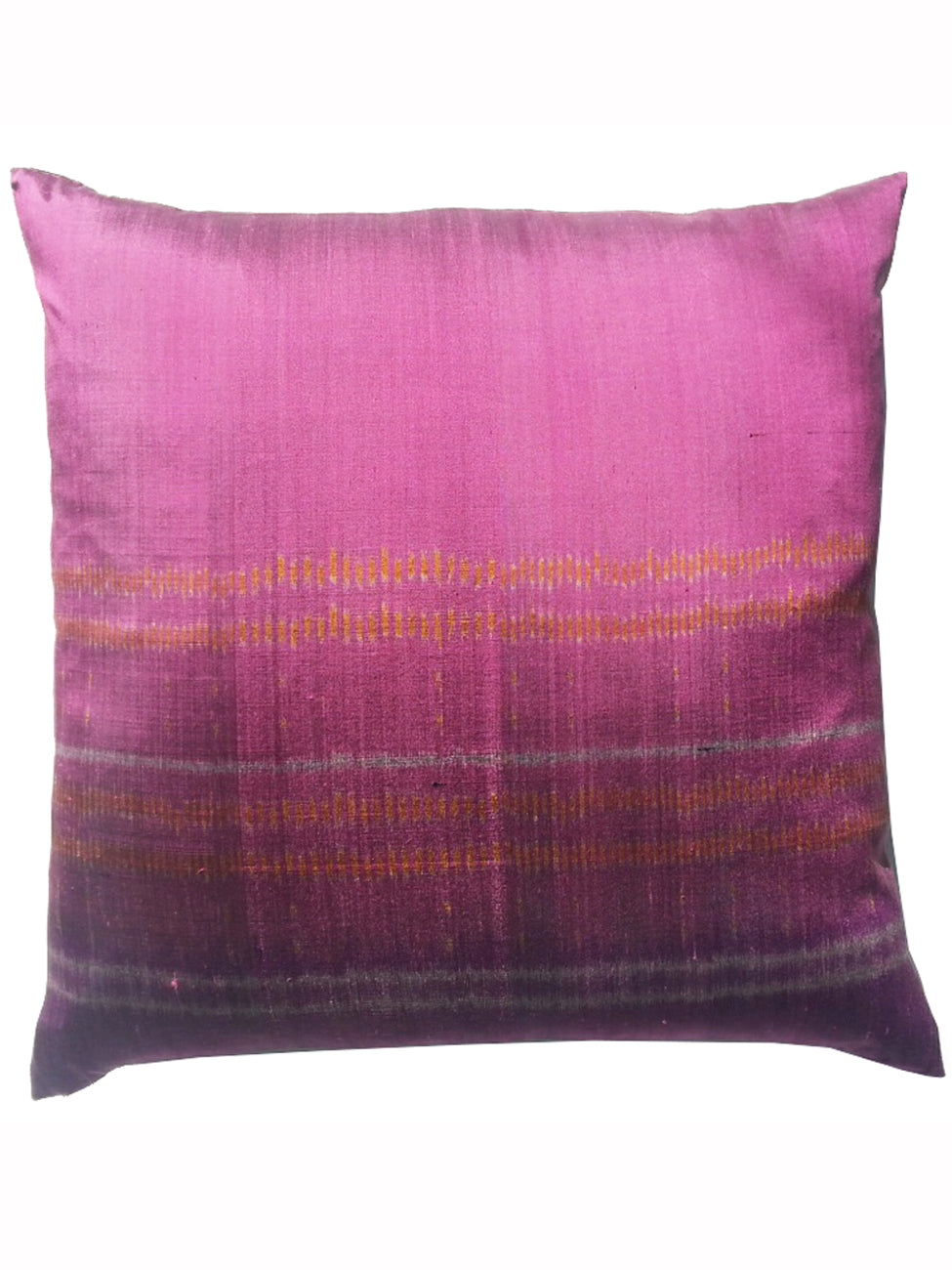 Purple Modern Silk Ikat Pillows Sold As Pair