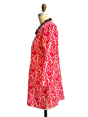 Raja Cotton Tunic Rose Batik