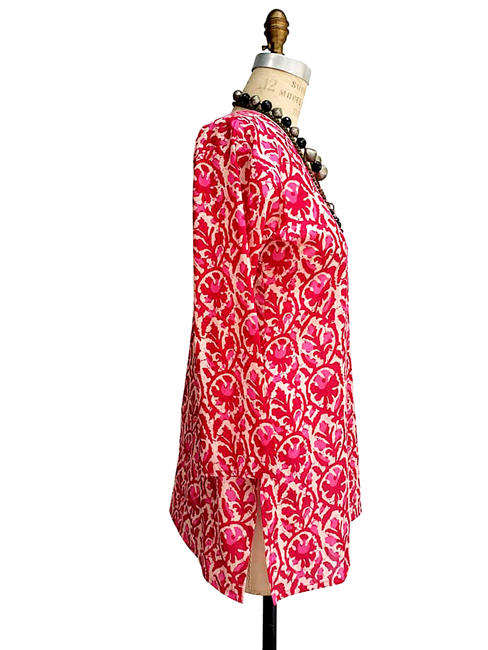 Raja Cotton Tunic Rose Batik