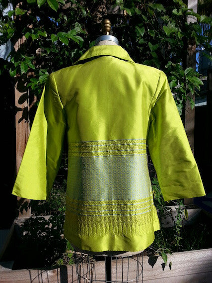 Thai Silk Cocktail Evening Jacket One Of A Kind