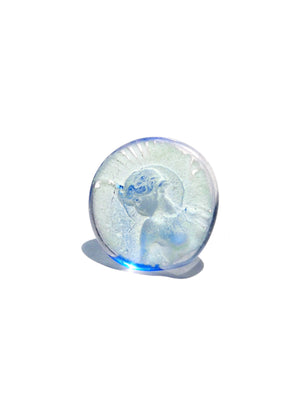 Ring Hand Cast French Glass Angel