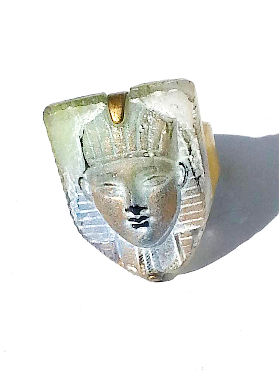 Ring Hand Cast French Glass Egyptian