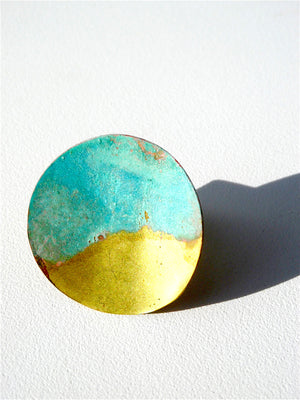 Statement Rings in Brass Gold Patina