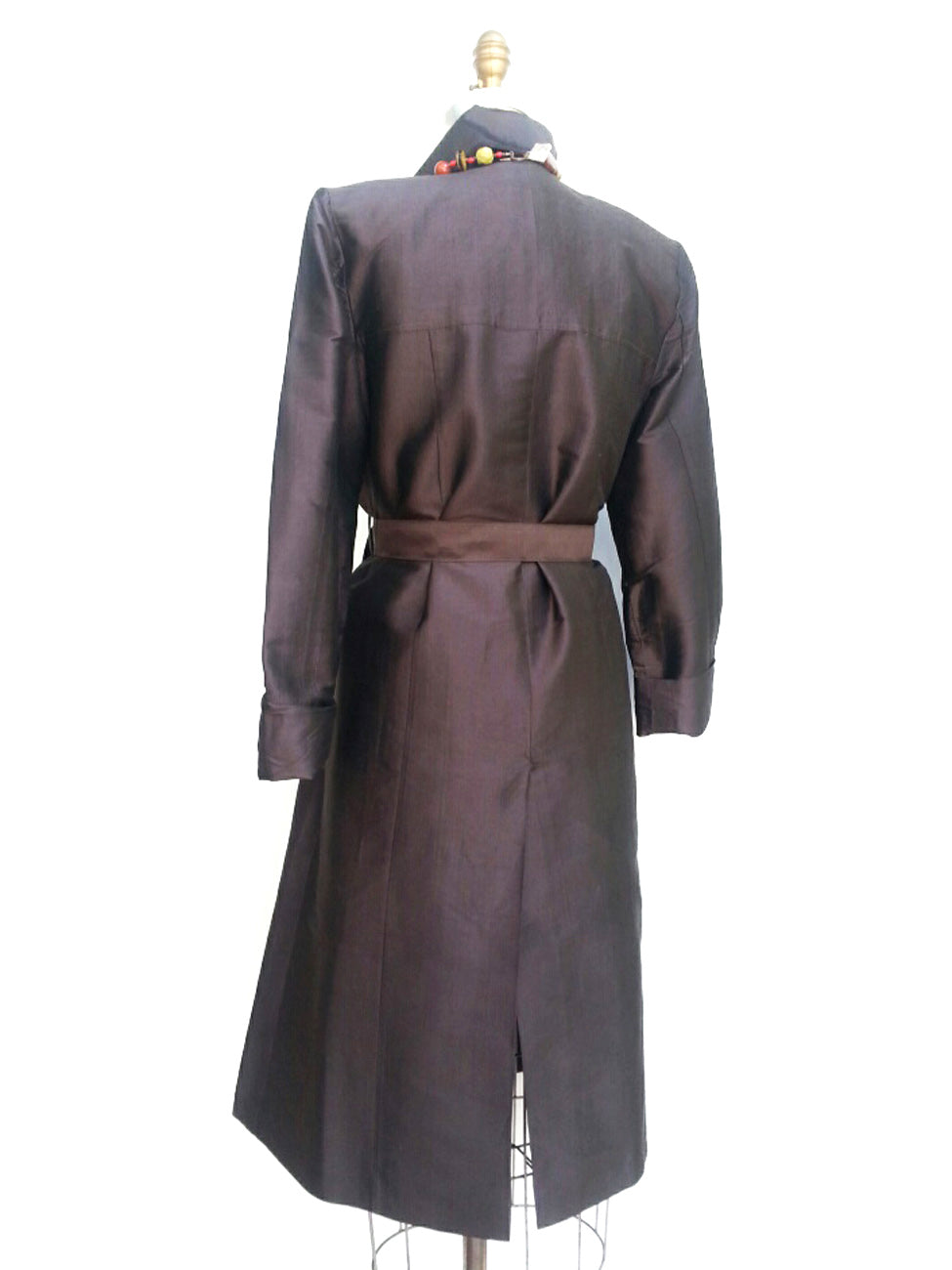 The Matahari Silk Trench Coat